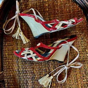 Vintage Christian Lacroix Ankle Strap Sandals Sz.6